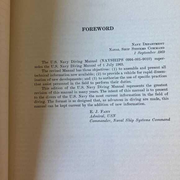 U.S. Navy Diving Manual 1970 Navships Vintage Piece of History - Picture 7 of 15